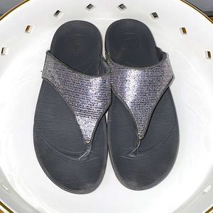 Fitflop Flip Flops Sandals Shoes Summer Gray Grey